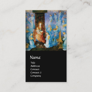 VIRGIN WITH CHILD - CONCERT OF BLUE ANGELS Black Business Card