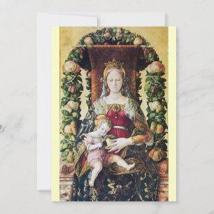 VIRGIN WITH CHILD  Cream Invitation