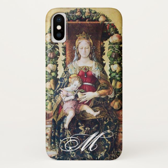 VIRGIN WITH CHILD Monogram Case-Mate iPhone Case (Back)