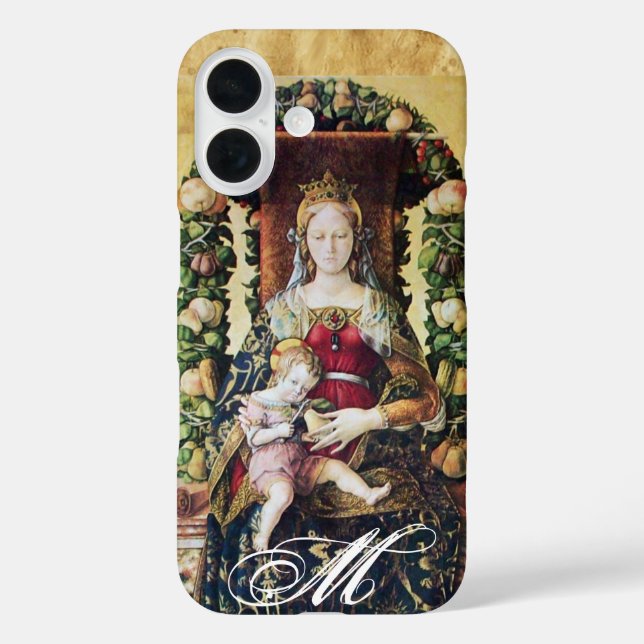 VIRGIN WITH CHILD Monogram Case-Mate iPhone Case (Back)