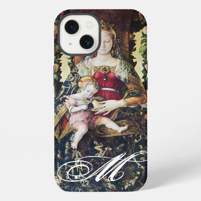VIRGIN WITH CHILD Monogram iPhone Case (Back)