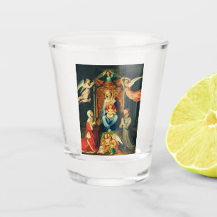 Virgin with Child, St. Adelheid and St. Francis Shot Glass