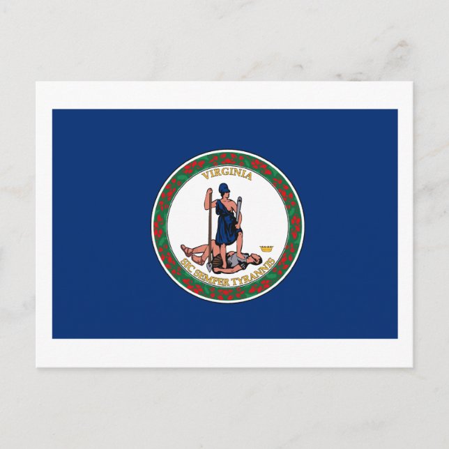 Virgina Flag Postcard (Front)