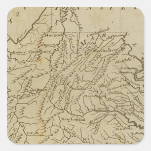 Virginia 12 square sticker