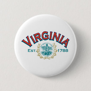 Virginia 6 Cm Round Badge