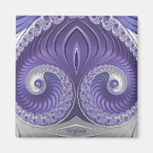 VIRGINIA ~ Abstract Pattern ~ Purple Grey White ~ 