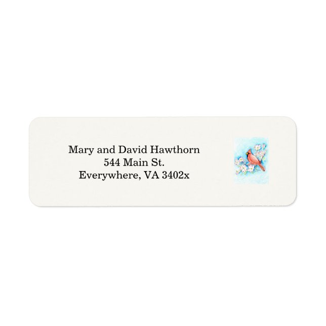 Virginia address label return address label (Front)