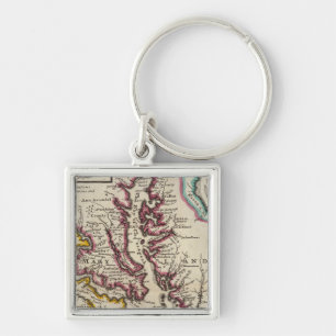Virginia and Maryland Key Ring