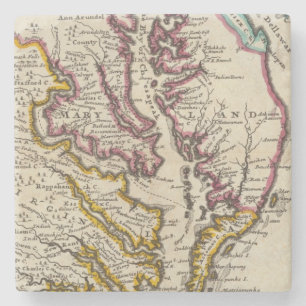 Virginia and Maryland Stone Coaster