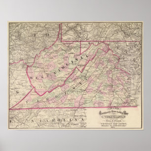 Virginia and West Virginia Poster