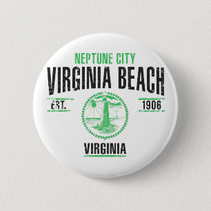 Virginia Beach 6 Cm Round Badge