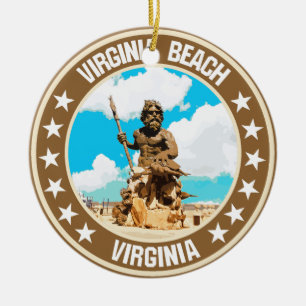 Virginia Beach                                     Ceramic Ornament