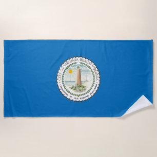 Virginia Beach city flag beach towel