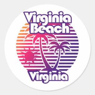 Virginia Beach Classic Round Sticker