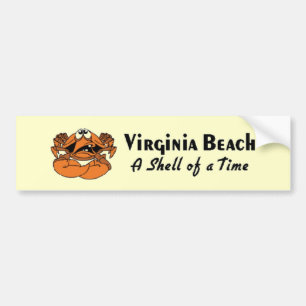Virginia Beach Crab Bumper Sticker