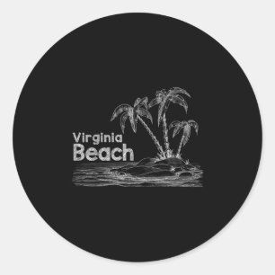 Virginia Beach Family Vacation Shirt Classic Round Sticker
