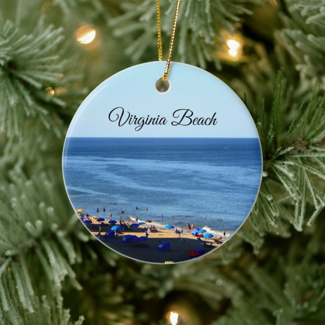 Virginia Beach Round Ornament (Tree)