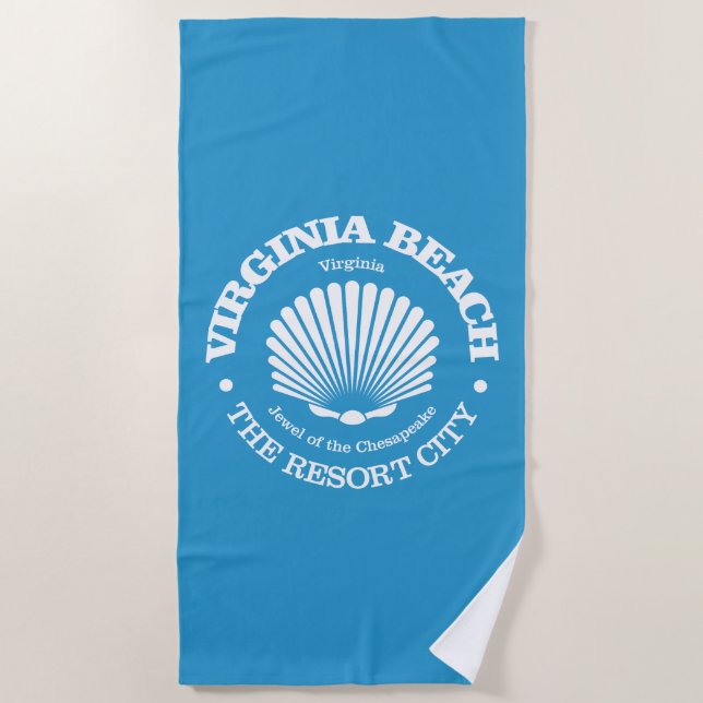 Virginia Beach (seashell) Towel (Front)