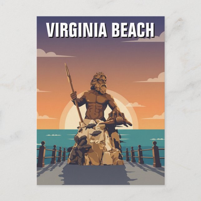 Virginia Beach Travel Postcard (Front)