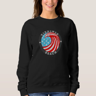 Virginia Beach, VA Summertime Patriotic 4th Pride Sweatshirt