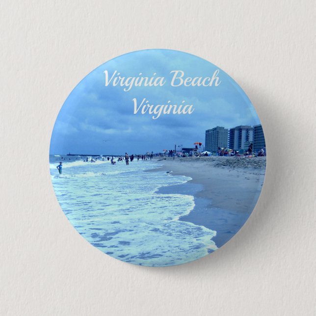 Virginia Beach, Virginia 6 Cm Round Badge (Front)