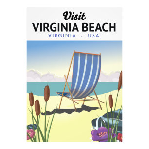 Virginia Beach Virginia USA travel poster