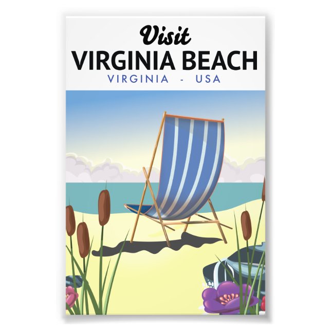 Virginia Beach Virginia USA travel poster (Front)