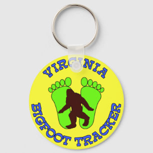 Virginia Bigfoot Tracker Key Ring