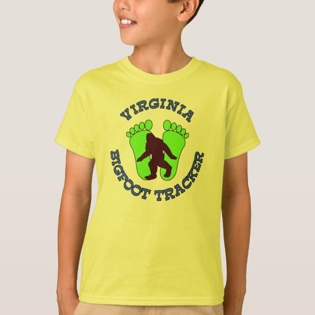 Virginia Bigfoot Tracker T-Shirt (Front)