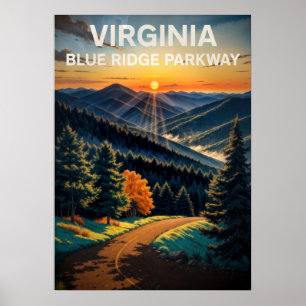 Virginia Blue Ridge Parkway V02 Poster