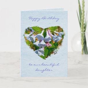 Virginia Bluebells Daughter Birthday Card