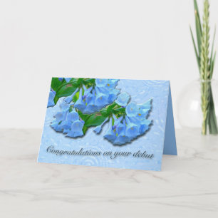 Virginia Bluebells Debut Congratulations Card