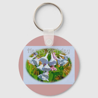 Virginia Bluebells Happy Birthday Coordinated Item Key Ring