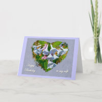 Virginia Bluebells Wife Birthday Coordinated Items