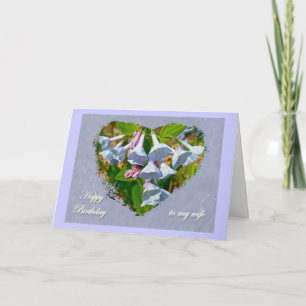 Virginia Bluebells Wife Birthday Coordinated Items Card