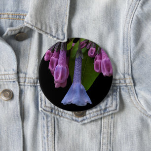 Virginia Bluebells Wildflower 10 Cm Round Badge