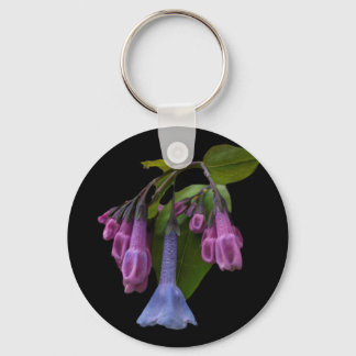 Virginia Bluebells Wildflower Key Ring