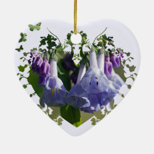 Virginia Bluebells Wildflowers Ceramic Tree Decoration