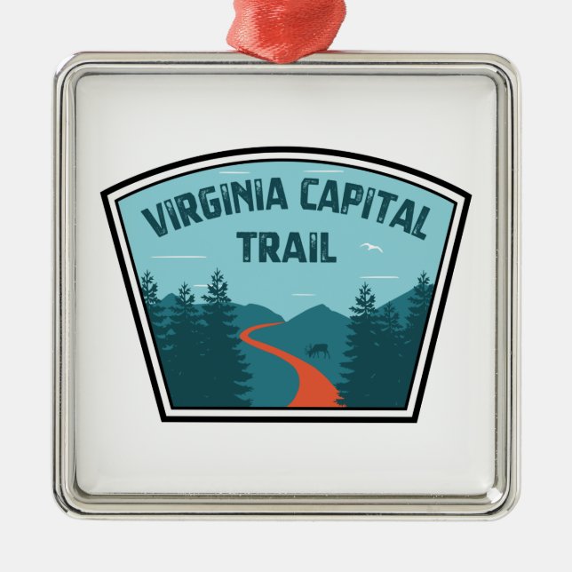 Virginia Capital Trail Metal Ornament (Front)