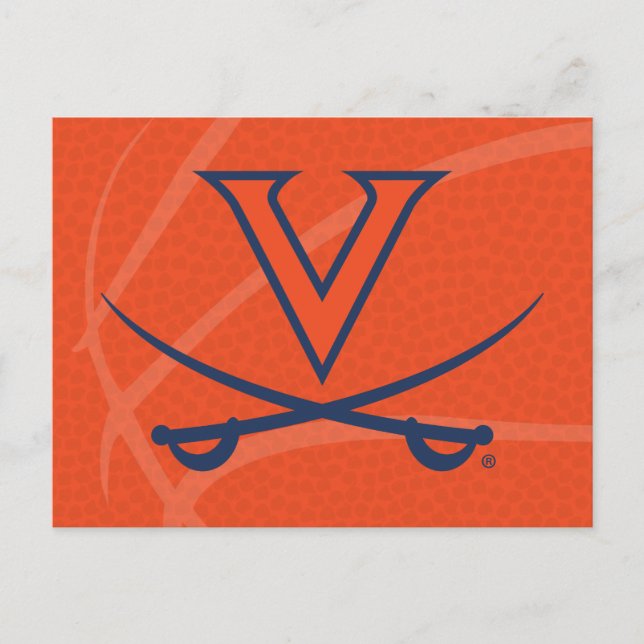 Virginia Cavaliers Basketball Invitation Postcard (Front)