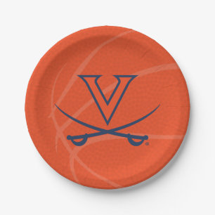 Virginia Cavaliers Basketball Paper Plate