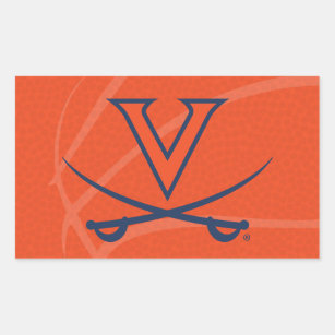 Virginia Cavaliers Basketball Rectangular Sticker