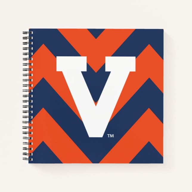 Virginia Cavaliers Chevron Notebook (Front)