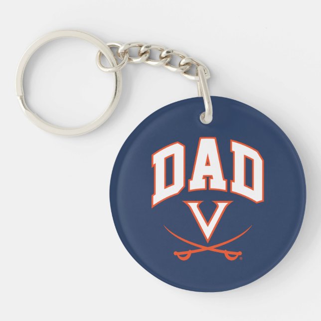 Virginia Cavaliers Dad Key Ring (Front)