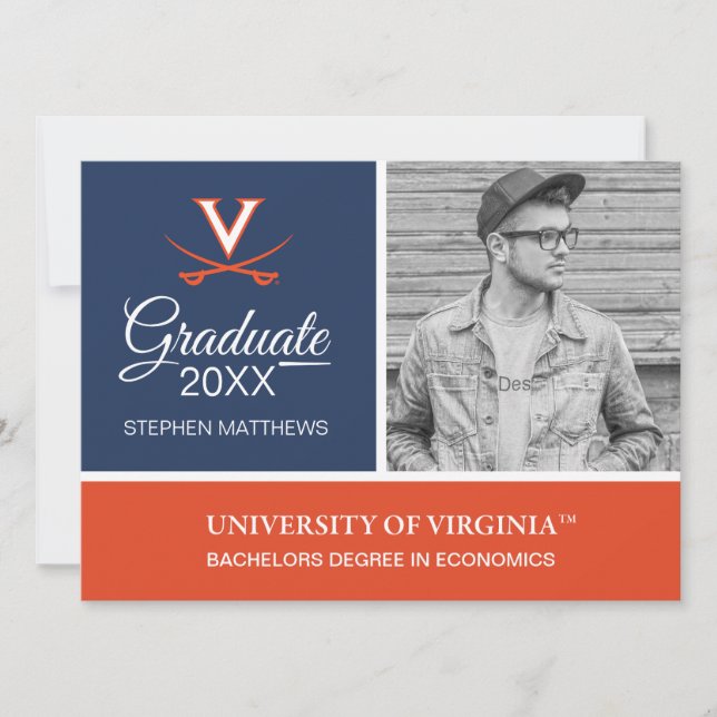 Virginia Cavaliers | Graduation Invitation (Front)