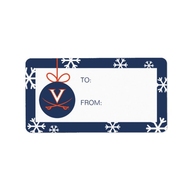 Virginia Cavaliers | Holiday Label (Front)