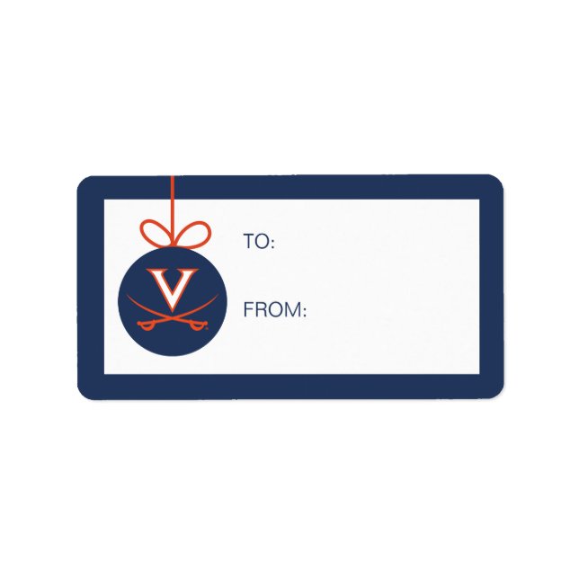 Virginia Cavaliers | Holiday Label (Front)