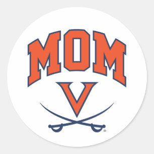 Virginia Cavaliers Mom Classic Round Sticker