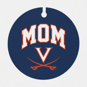 Virginia Cavaliers Mom Metal Tree Decoration