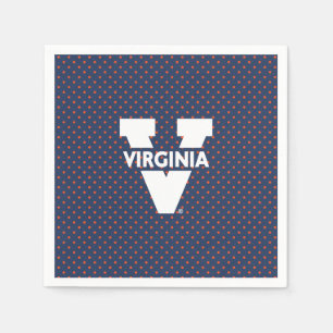 Virginia Cavaliers Polka Dots Napkin